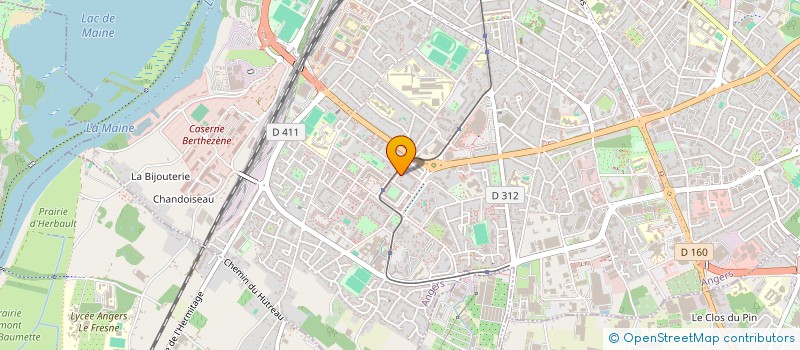 localisation de l'entreprise ANAMA MADAGASCAR - ASSOCIATION DES AMIS DE MADAGASCAR DE LA REGION ANGEVINE à ANGERS