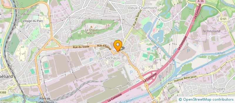 localisation de l'entreprise ANAMA SAS  SOCHAUX