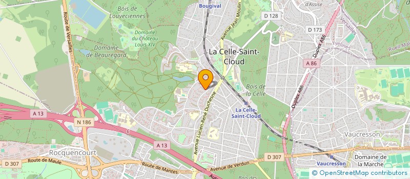 localisation de l'entreprise ANAMAE à LA CELLE-SAINT-CLOUD