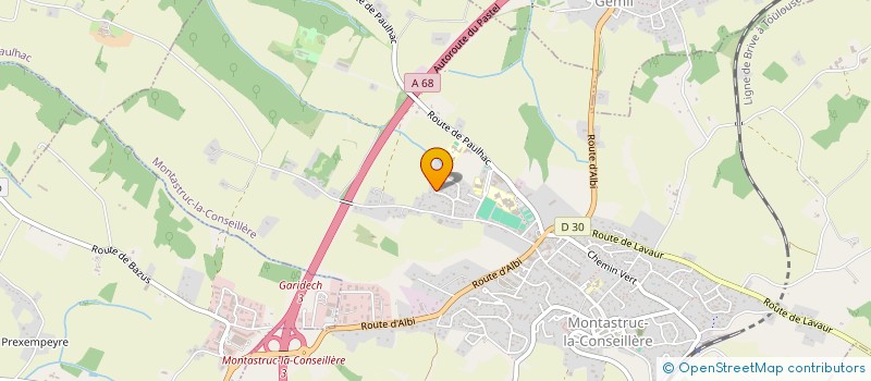 localisation de l'entreprise ANAMARELI  MONTASTRUC LA CONSEILLERE