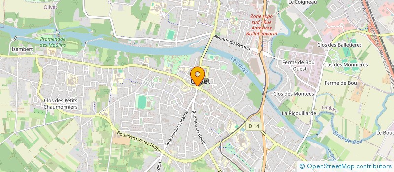 localisation de l'entreprise ANAMARIS  OLIVET