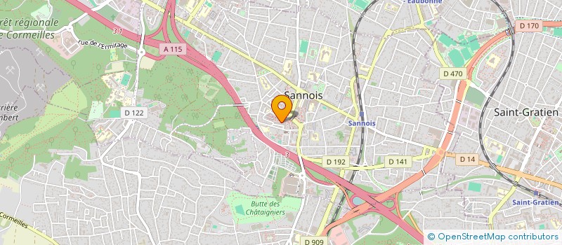 localisation de l'entreprise ANAMAT à SANNOIS
