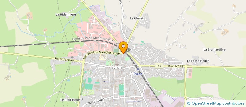 localisation de l'entreprise ANAME  EVRON