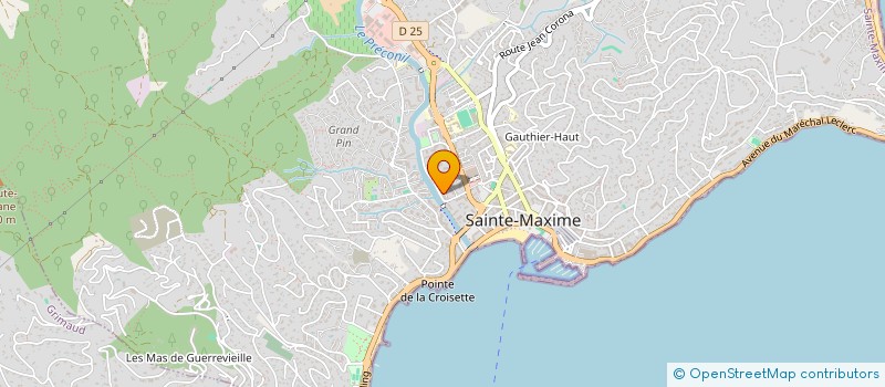 localisation de l'entreprise ANAMEL à SAINTE-MAXIME