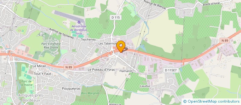 localisation de l'entreprise ANAMEL SCI  YVRAC