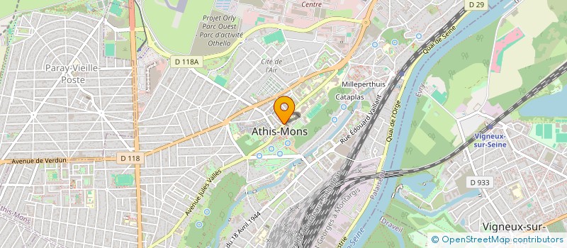 localisation de l'entreprise ANAMELI à ATHIS-MONS