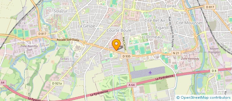 localisation de l'entreprise ANAMIA  TARBES