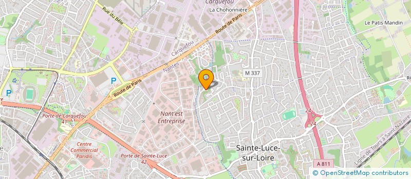 localisation de l'entreprise ANAMORPHOSE  SAINTE-LUCE-SUR-LOIRE