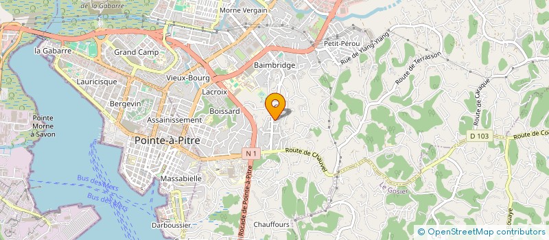 localisation de l'entreprise ANANAS 2  LES ABYMES