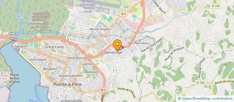 localisation de l'entreprise ANANAS 29  LES ABYMES