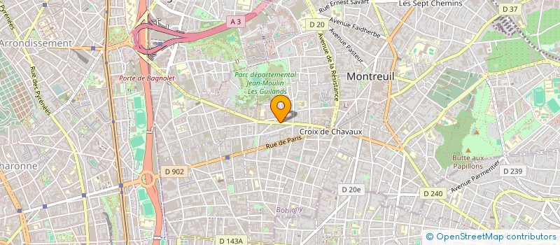 localisation de l'entreprise ANANAS PARTNERS à MONTREUIL