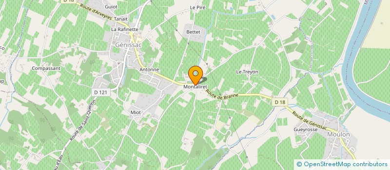 localisation de l'entreprise ANANBO à GENISSAC