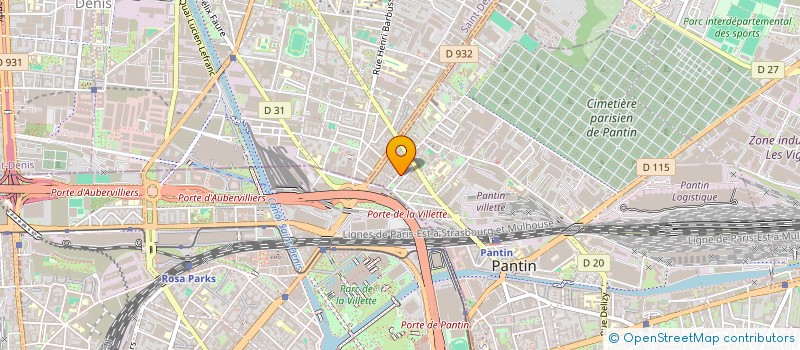 localisation de l'entreprise ANANDA à PANTIN