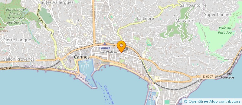 localisation de l'entreprise ANANDA ASSOCIATION à CANNES