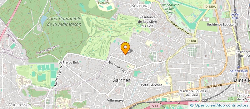 localisation de l'entreprise ANANDA EQUILIBRE & SANTE à GARCHES