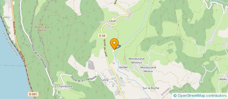 localisation de l'entreprise ANANDA ET CIE  ENTRELACS