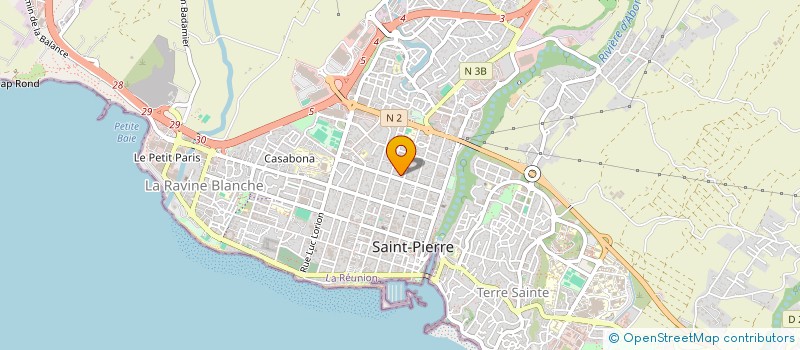 localisation de l'entreprise ANANDA SHOP à SAINT-PIERRE