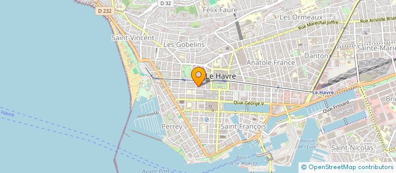 localisation de l'entreprise ANANDA YOGA LH  LE HAVRE