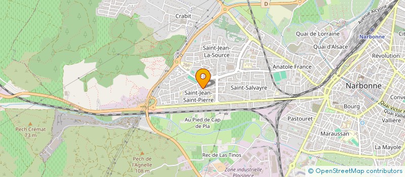 localisation de l'entreprise ANANDAM  NARBONNE