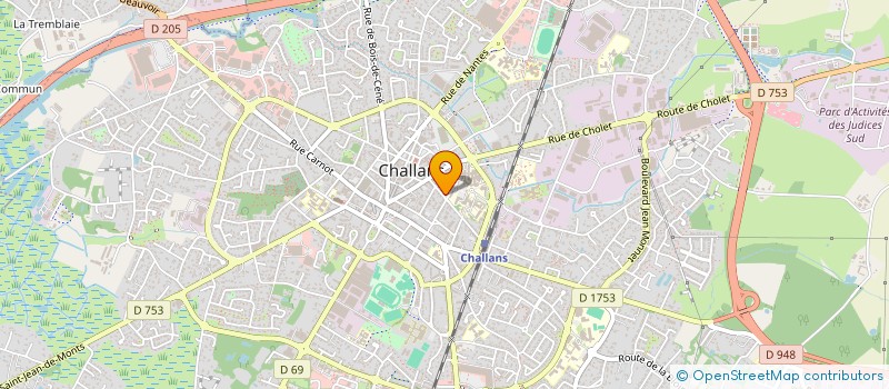 localisation de l'entreprise ANANGA à CHALLANS