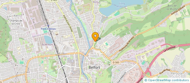 localisation de l'entreprise ANANKE à BELFORT