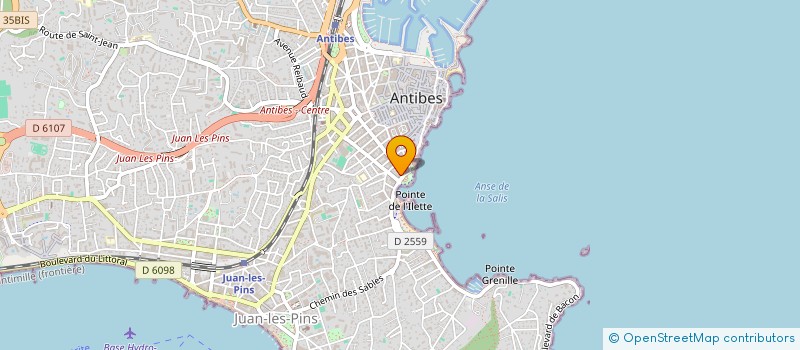 localisation de l'entreprise ANANOU à ANTIBES
