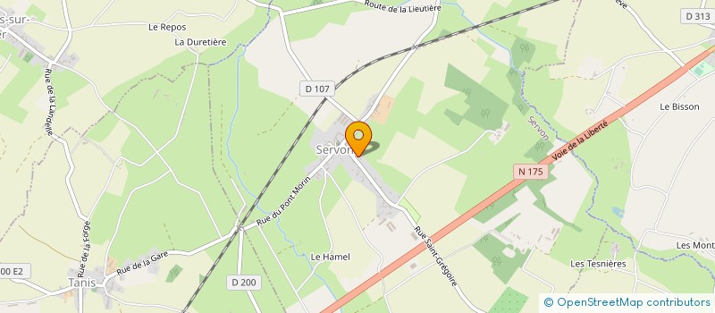 localisation de l'entreprise ANAOH PRODUCTION  SERVON