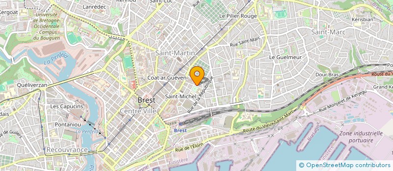 localisation de l'entreprise ANAON à BREST