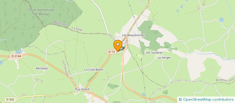 localisation de l'entreprise ANAQUENTIN  MONTAIGUT-EN-COMBRAILLE