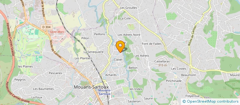 localisation de l'entreprise ANAROM  MOUANS-SARTOUX