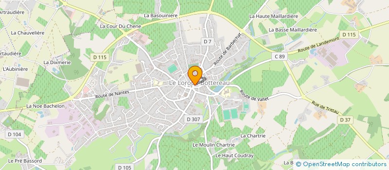 localisation de l'entreprise ANAROMA  LE LOROUX-BOTTEREAU