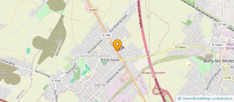 localisation de l'entreprise ANAROZ à SAINS-EN-GOHELLE