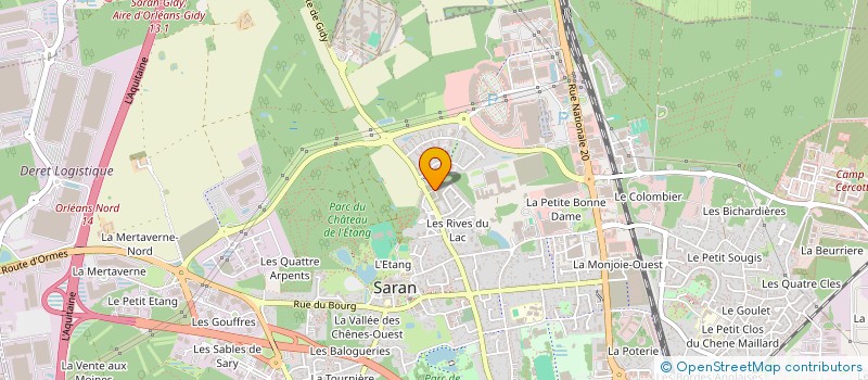 localisation de l'entreprise ANASIZ HOLDING INVESTISSEMENT à SARAN