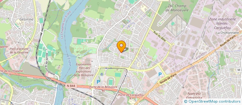 localisation de l'entreprise ANASOE à NANTES