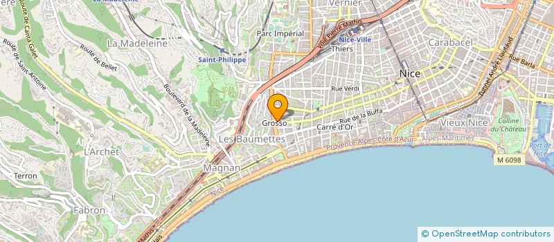 localisation de l'entreprise ANASOUNDS à NICE