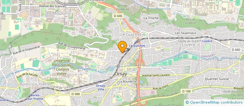 localisation de l'entreprise ANASS à ORSAY