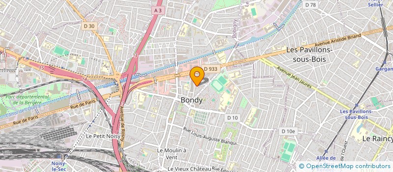 localisation de l'entreprise ANASS à BONDY