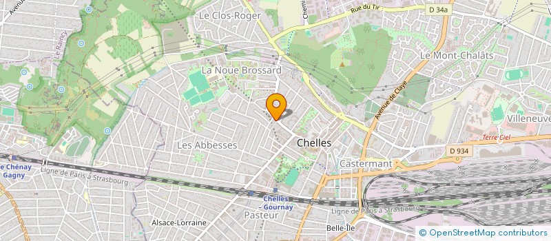 localisation de l'entreprise ANASSE  CHELLES