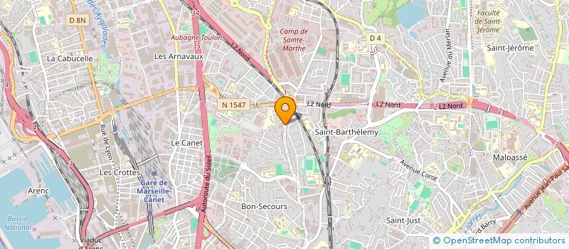 localisation de l'entreprise ANASSO à MARSEILLE