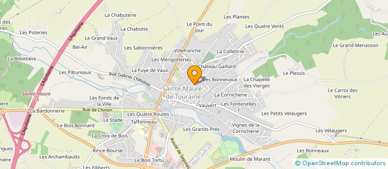 localisation de l'entreprise ANASTASE  SAINTE-MAURE-DE-TOURAINE