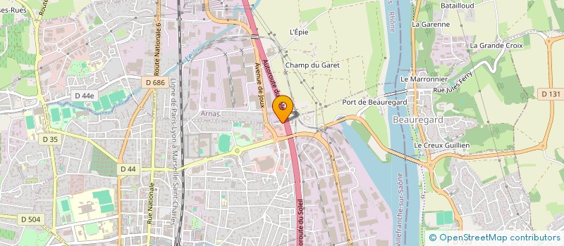 localisation de l'entreprise ANASTASIA FLEURS  ARNAS