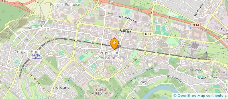 localisation de l'entreprise ANASTASIE  CERGY