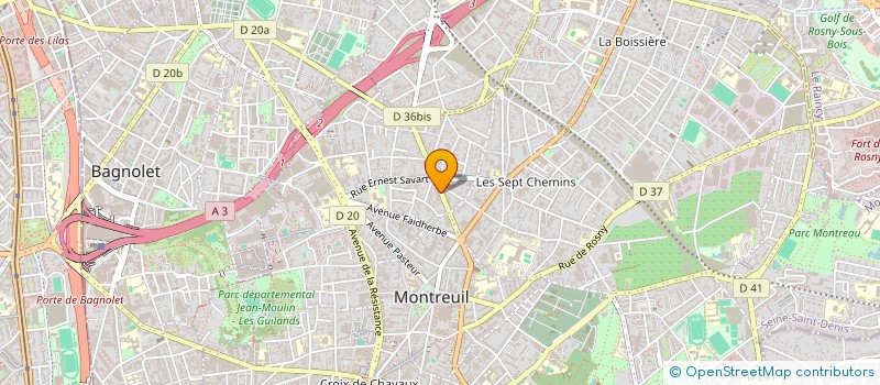 localisation de l'entreprise ANASTHASIA SARL à MONTREUIL
