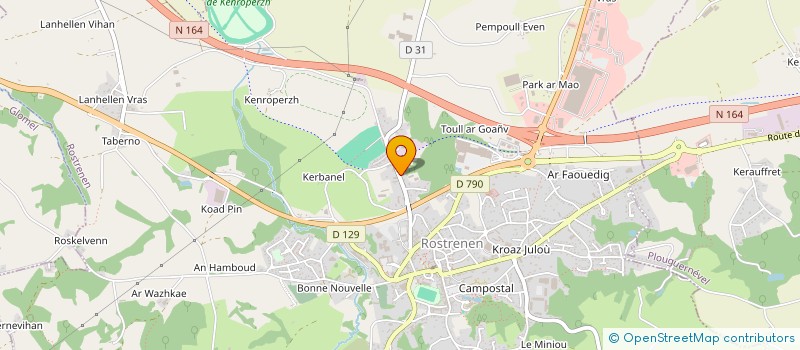 localisation de l'entreprise ANATAAT  ROSTRENEN