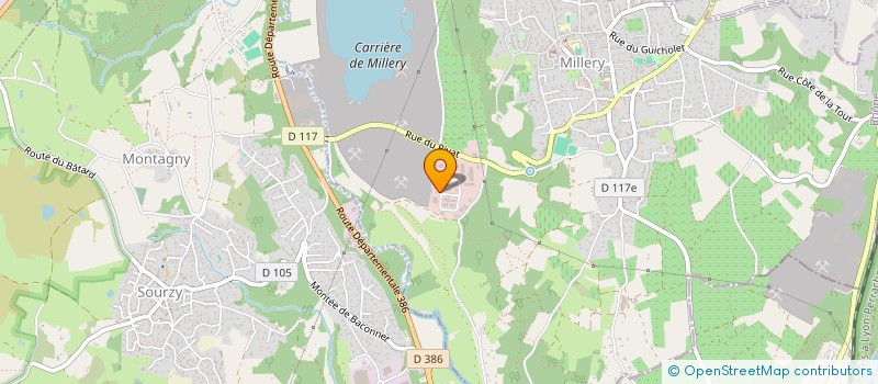 localisation de l'entreprise ANATECS  MILLERY