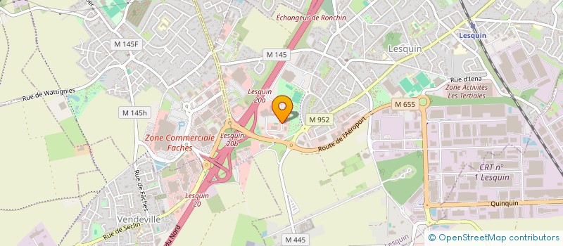 localisation de l'entreprise ANATHOPEE GESTION à LESQUIN