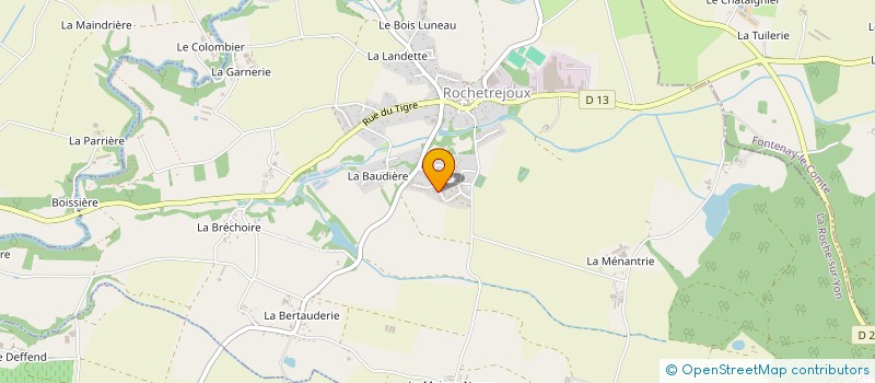 localisation de l'entreprise ANATIM'85  ROCHETREJOUX