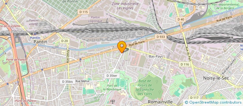 localisation de l'entreprise ANATOLE LI  PANTIN