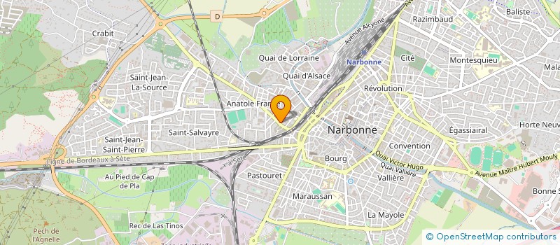 localisation de l'entreprise ANATOLE OPTIQUE à NARBONNE