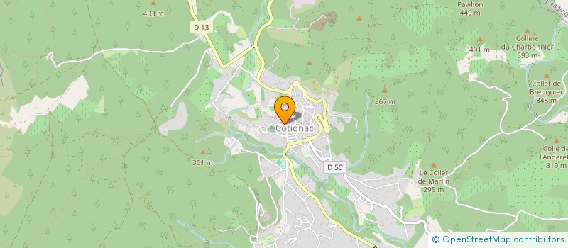 localisation de l'entreprise ANATOLIE à COTIGNAC